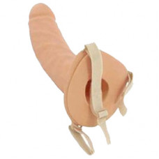 6.5 inch Latex Lover Hollow Strap On